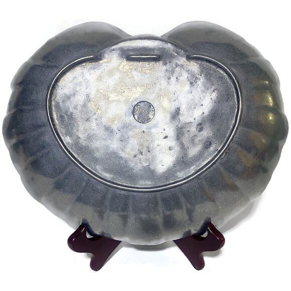 Wilton Metal Silver Clam Dish Serving Platter 11.75 x 9.5 x 2.25 - Picture 3 of 10